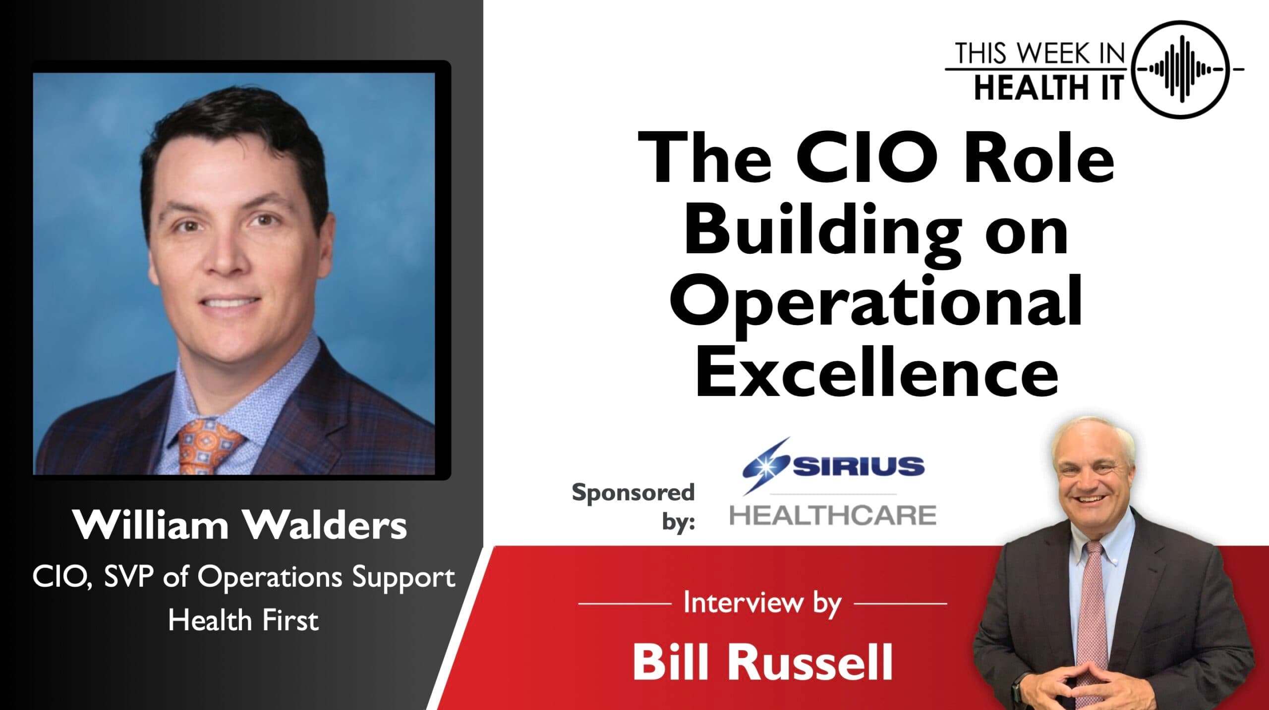 The CIO Role Building on Operational Excellence