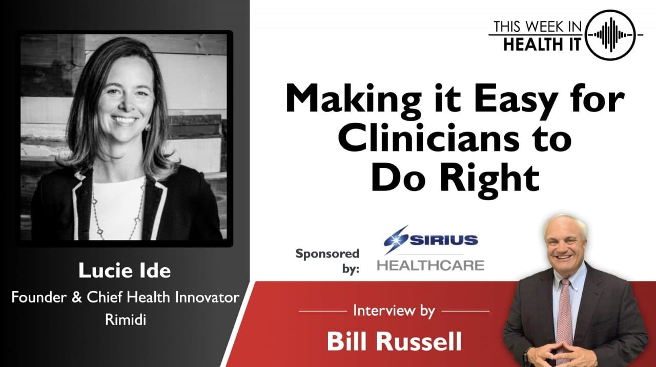 Making it Easy for Clinicians to do Right with Rimidi Founder Lucie Ide