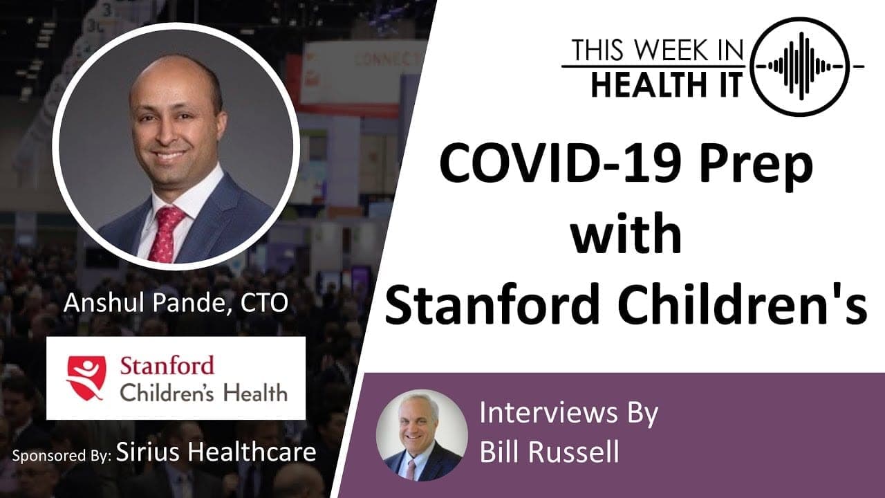 Health IT Coronavirus Prep with Stanford Children’s